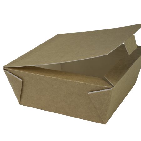 Krabička na desiatu, FOOD TO GO, stredná, bez okienka / Kraftový papier / 125 x 125 x 60 mm