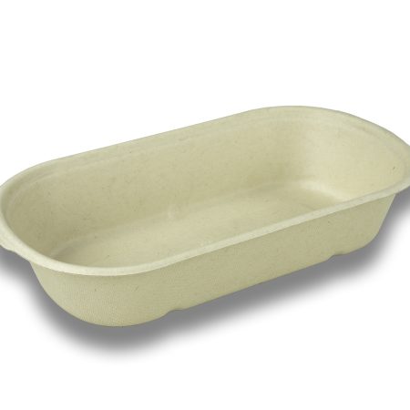 MENU BOX, 1 BOX, SMALL / Bagasse / 232 x 132 x 47 mm